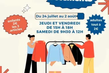 Braderie de la boutique solidaire