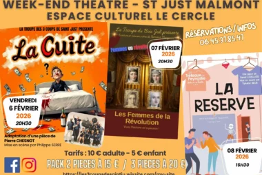 Représentation théâtrale des 3 coups de Saint-Just