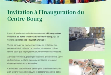 Inauguration du centre-bourg de Saint-Just-Malmont