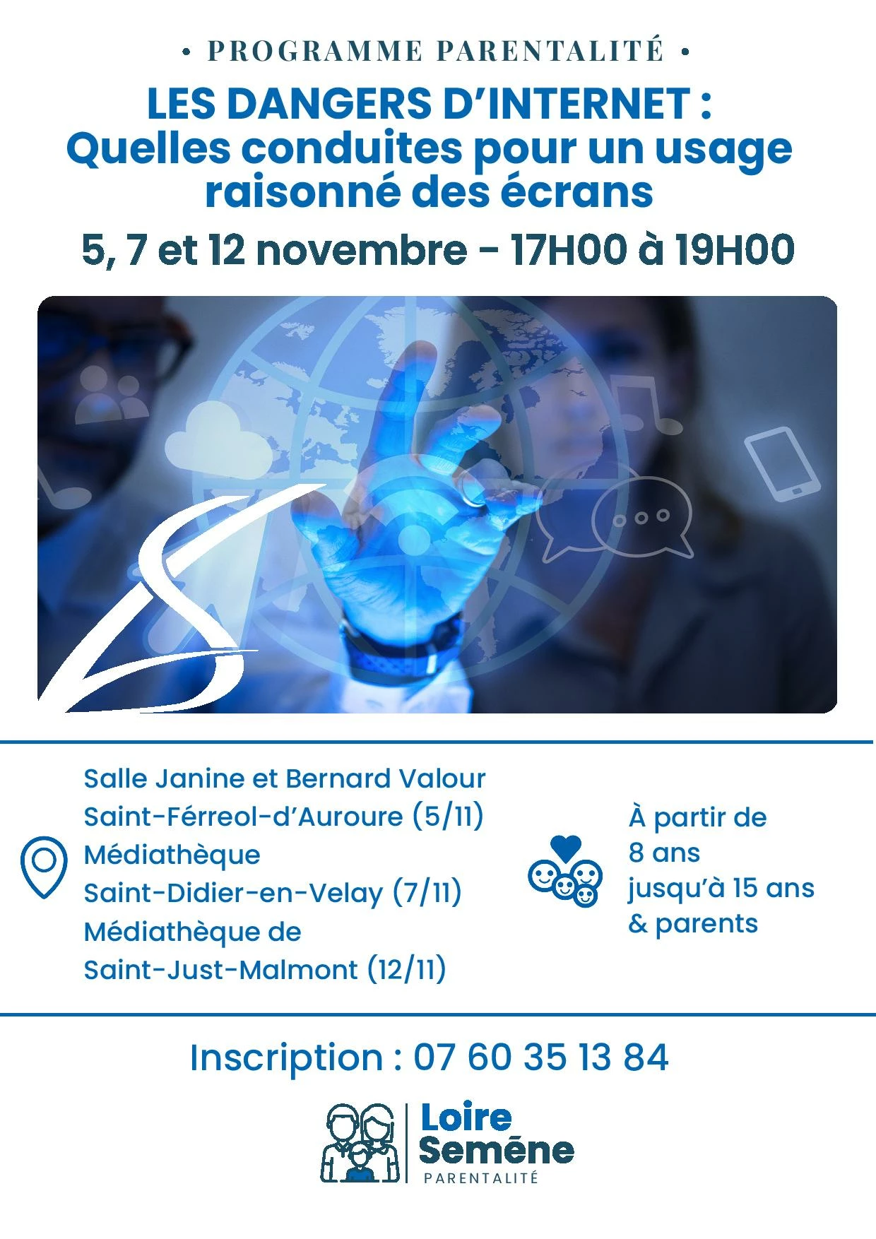 Programme parentalité – Les dangers d’internet